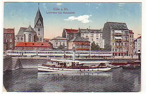 06565 Ak Cöln a. Rh. Lyskirchen am Holzmarkt 1918
