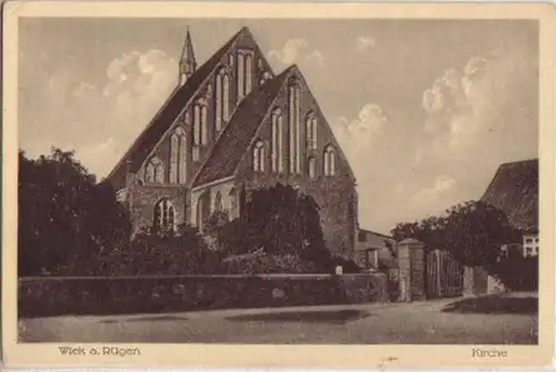 06564 Ak Wiek auf Rügen Kirche um 1930