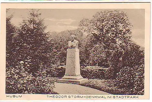 06561 Ak Husum Theodor Storm Denkmal 1925