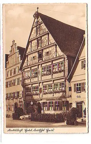 06542 Ak Dinkelsbühl Hôtel maison allemande vers 1940
