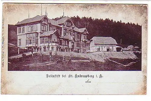 06535 Ak St. Andreasberg dans le stylo Felix Harz vers 1900