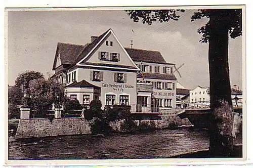 06526 Ak Zwiesel Restaurant & Cafe Zur Brücke 1938