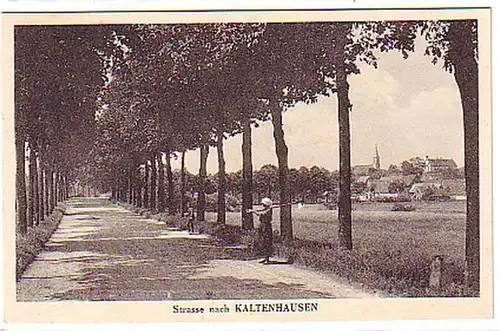 06518 Ak Strasse vers Kaltenhausen vers 1930