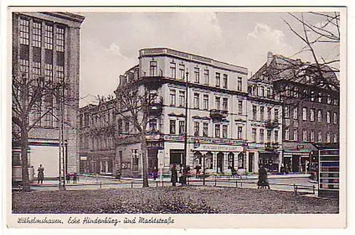 06517 Ak Wilhelmshaven Ecke Hindenburg- und Marktstraße