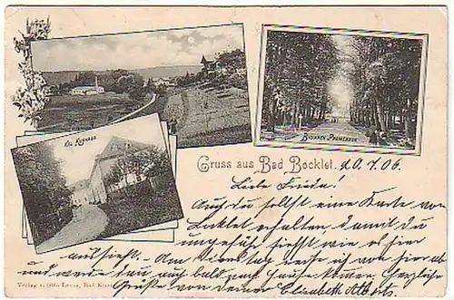 06514 Mehrbild Ak Gruß aus bad Bocklet 1906