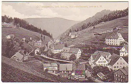 06507 Ak Güttenbach dans la Forêt Noire badoise vers 1910