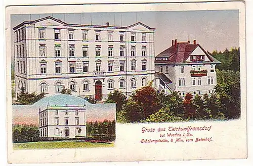 06458 Ak Gruss de Teichwolframsdorf b. Werdau vers 1910