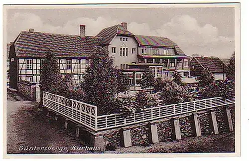 06342 Ak Güntersberge Sachsen Anhalt Kurhaus um 1940