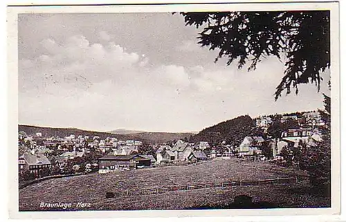 06338 Ak Braunlage im Harz Totalansicht 1941
