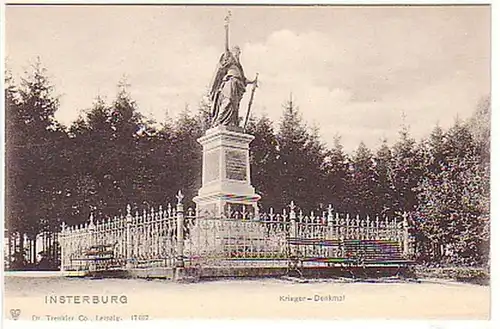 06290 Ak Insterburg Kriegerdenkmal um 1910