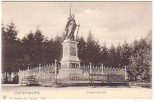 06290 Ak Insterburg Monument aux guerriers vers 1910