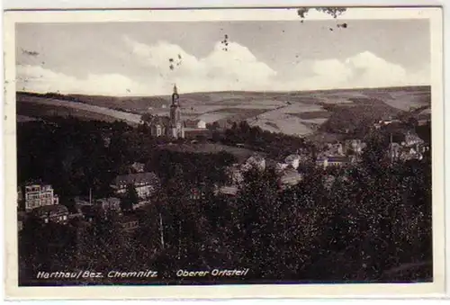 06285 Ak Harthau Bez. Chemnitz oberer Ortsteil 1939