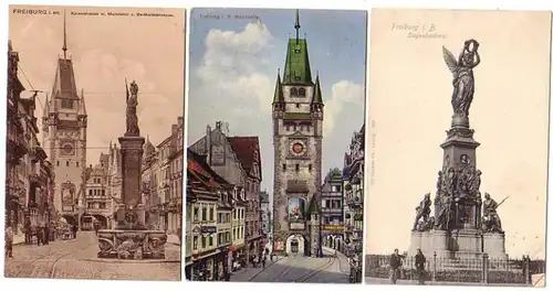 06277/3 Ak Fribourg i.B. Martinstor, etc. vers 1910