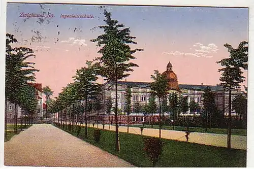 06254 Ak Zwickau in Sa. Ingenieurschule 1915