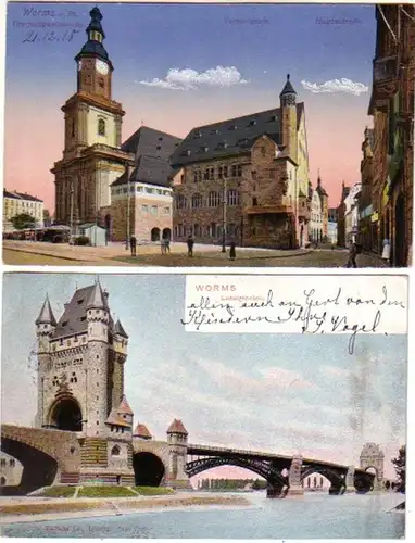 06249/2 Ak Worms Hagenstrasse, etc. vers 1910