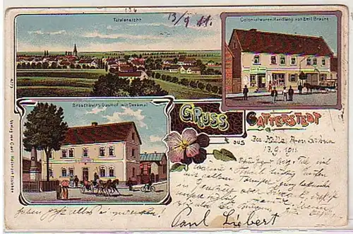 06236 Ak Lithographie Gruß aus Gatterstedt 1911