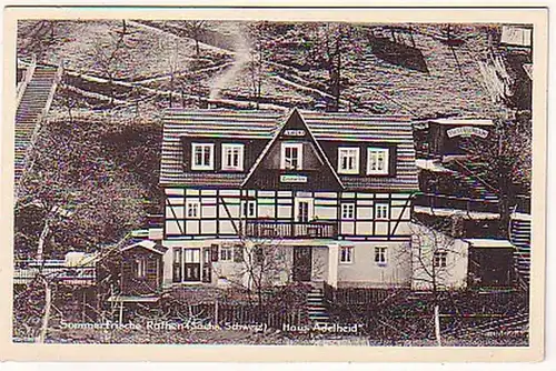 06188 Ak rafraîchissement d'été Rathen "Haus Adelheid" 1937