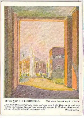 06185 Ak Düsseldorf Blick auf die Rheinhalle um 1930