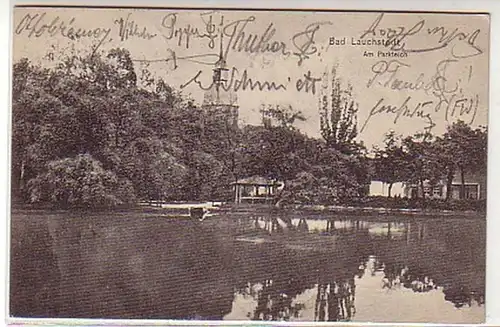 06179 Ak Bad Lauchstadt am Parkteich 1909