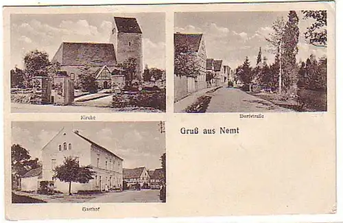 06177 Ak Gruß aus Nemt Gasthof usw. um 1930