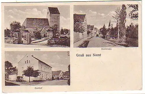 06177 Ak Salutation de Nemt Gasthof, etc. vers 1930