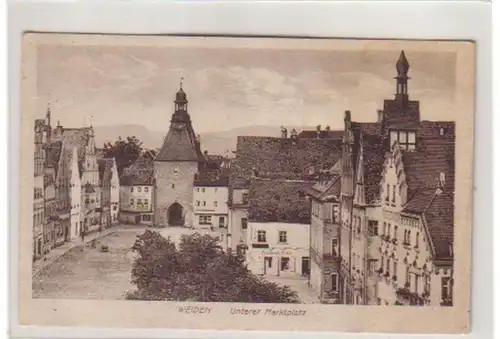 06168 Ak Weiden Unterer Marktplatz 1923
