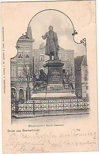 06127 Ak Gruß aus Bremerhaven Bürgermeister Smidt 1901