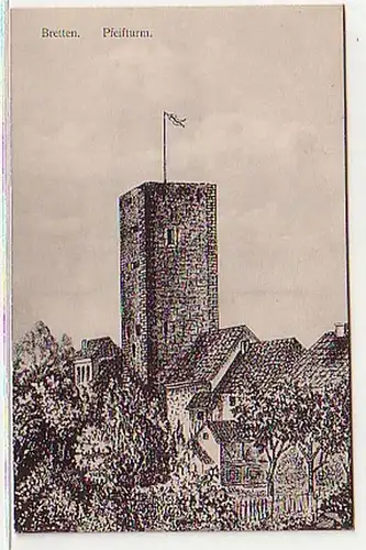 06109 Ak Bretten Pfeifferturm 1942