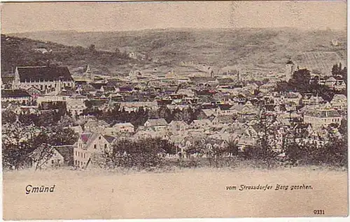 06102 Ak Gmünd vu de la montagne de Strassdorf vers 1900