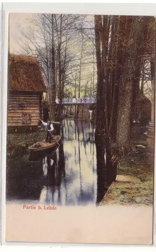 06095 Ak Partie bei Lehde im Spreewald um 1900