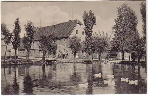 06088 Ak Salutation de Gävernitz Gasthof vers 1920