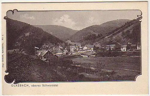 06086 Ak Glasbach Thüre. Haut Schwarzatal vers 1920
