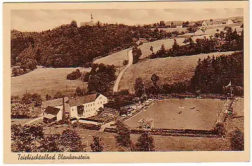 06074 Ak Triebischtalbad Blankenstein in Sachsen 1930