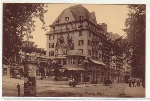 06023 Ak Bad Elster Hotel Wettiner Hof um 1930