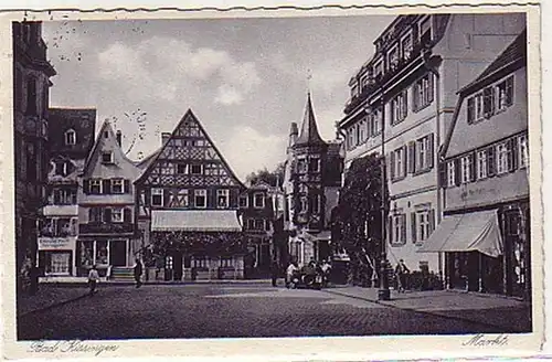 06004 Ak Bad Kissingen Marktplatz 1930