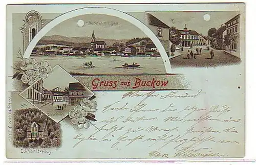 05990 Mondscheinkarte Gruss aus Buckow 1898
