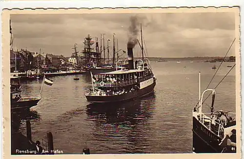 0598 Ak Flensburg au port 1934