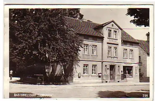 05963 Ak Bad Oppelsdorf Geschäft "Germania" 1944