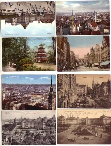 05956/8 Ak Munich Tour chinoise etc. vers 1910