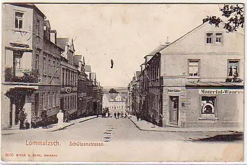 05948 Ak Lommatzsch Schützenstrasse 1911
