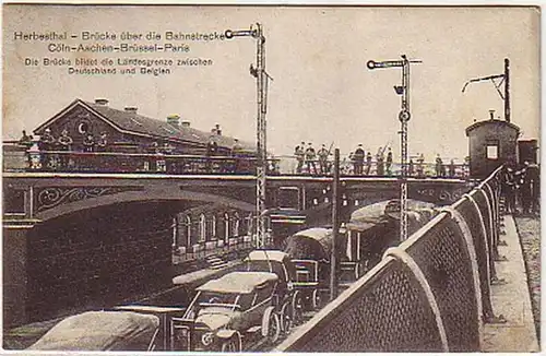 05941 Feldpost Ak Herbesthal avec gare 1915