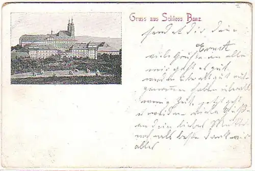 0592 Ak Gruss de Château de Banz vers 1900
