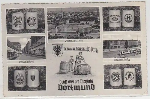05921 Mehrbild-Ak Gruß aus der Bierstadt Dortmund 1957