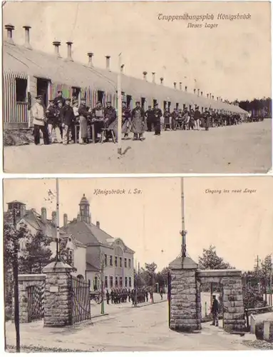 05912/2 Ak Place d'exercice militaire Königsbrück i. Sa. vers 1910
