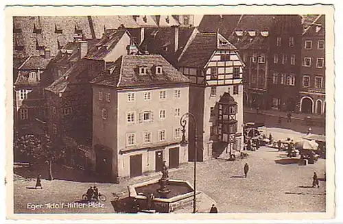 05898 Ak Eger Sudetenland Marktplatz 1940