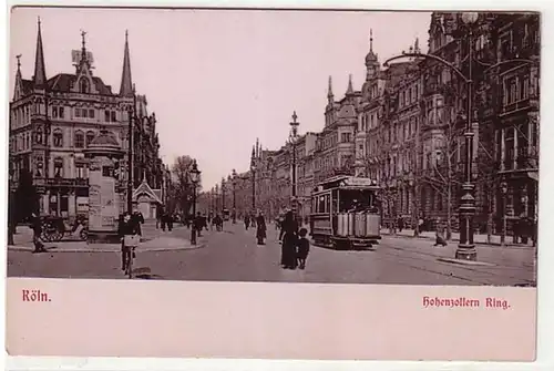 05897 Ak Köln am Rhein Hohenzollern Ring um 1900