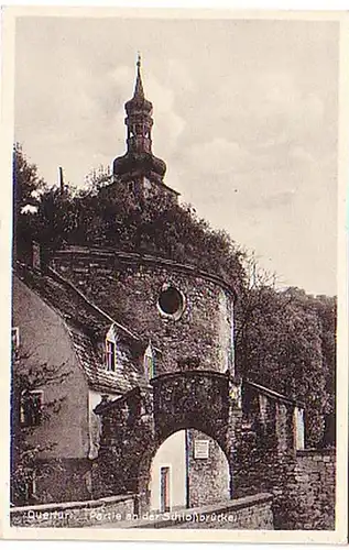 05891 Ak Querfurt Partie an der Schloßbrücke 1941