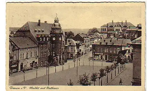 05880 Ak fidélité dans le marché Vogtland avec hôtel de ville 1943