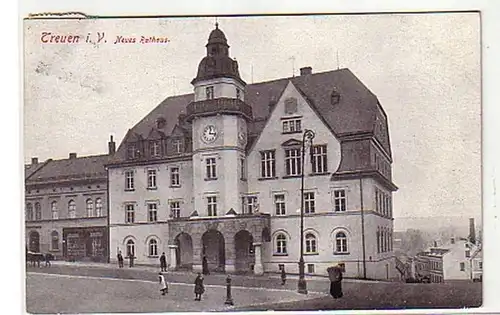 05750 Ak fidélité dans le nouveau Vogtland hôtel de ville 1915