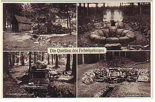 05838 Ak die Quellen des Fichtelgebirges um 1940